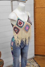 Funkyrel® Atzbranding Limited Handmade Bohemian Crochet Design Camisole