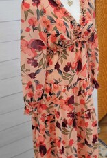 Thomas and Co. LS Blush Floral Dress