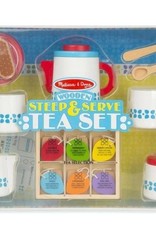 melissa & doug wooden steep & serve tea set