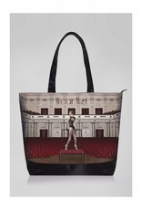 Wear Moi DIV102-Printed tote bag with a full zipper