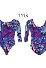 MotionWear 1413-372-3/4 Sleeve Gym Leotard-CRUISE