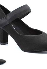 SoDanca BL188-RANDY-Ballroom Shoes 2.5" Suede Sole Micro-Suede Upper-BLACK