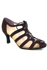 Merlet SYA-1404-245-Ballroom Shoes 2.5" Suede Sole Velvet Leather-BETTERAVE