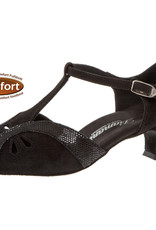 Diamant 019-011-208-Ballroom Shoes 1.5" Suede Sole-BLACK SUEDE