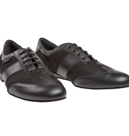 Diamant 123-225-070-Chaussures de Danse Sport Homme 1 " Semelle de Suède-CUIR/SUÈDE NOIR