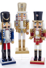 KURT S. ADLER C5871-Wooden Soldier Nutcrackers-RED