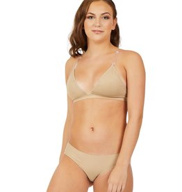 Capezio 3777W-Deep Neck Clear Back Bra