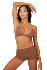 Capezio 3777W-Deep Neck Clear Back Bra