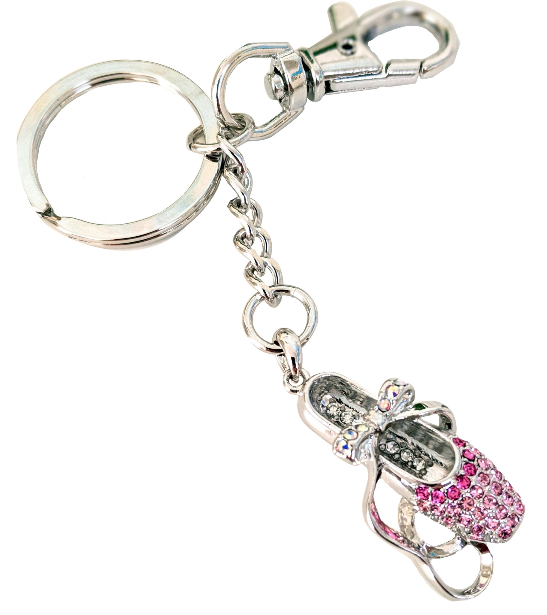 American Dance Supply 136-Pointe Shoe Keychain-PINK