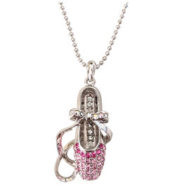 American Dance Supply 536-Pointe Shoe Necklace-PINK