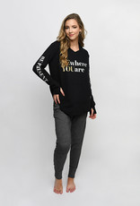 Sugar & Bruno D9840-Be Present 365 French Terry Hoodie-XXS-XS