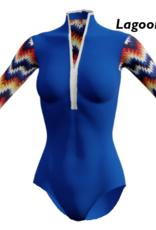 Dancewear Royale HELLA-Custom Leotard Mesh Sleeves And Back Low V-neck