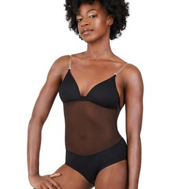 Capezio 3763W-Sous-Maillot à Encolure Plongeante Mesh Pour La Taille