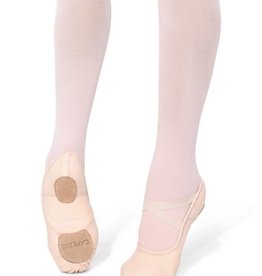 Capezio 2038C-Hamani Leather Ballet Split Sole With 4 Way Stretch Neoprene Insert Child