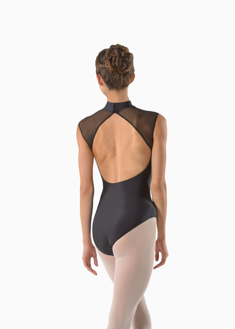 Ballet Rosa ANITA-Maillot Col Montant Avec Mesh et Dentelle