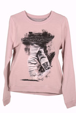 Like G. LG-SW-1P-Sweater Dance Graphic-PINK