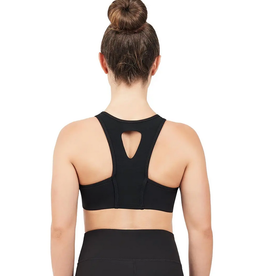 MotionWear 3390-461-T-Back Bra Top-BLK/WHT-SA