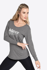 SoDanca RDE-2342-Zilla Long Sleeve Top-GREY