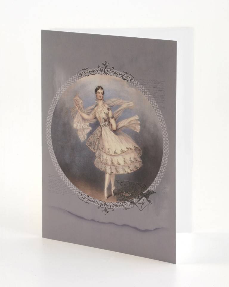 203VIN01-Cartes vierges en relief Vintage Marie Taglioni 5x 7-Let -  Boutique de Danse Artiste Claude