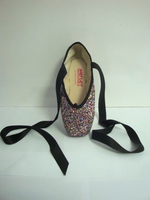 Merlet PULSION-Multicolor Glitter Pointe Shoes-ONE SIZE