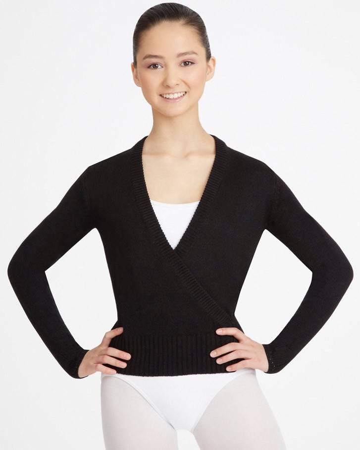 Capezio CS301-Long Sleeve Wrap Sweater Adult