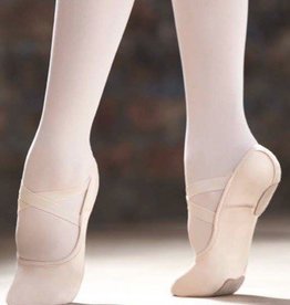 Capezio 2037W-Hamani Soulier de Ballet Adulte en Canevas Extensible 4 Sens 2 Semelles