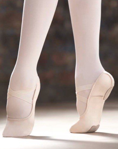 Capezio 2037W-Hamani Soulier de Ballet Adulte en Canevas Extensible 4 Sens 2 Semelles
