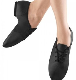 Bloch S0405L-Jazzsoft Leather Shoe Split Sole-BLACK