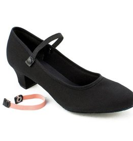 SoDanca RO02-Chaussures 1.5" Canevas Semelle Suede-NOIR