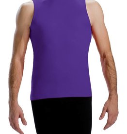 MotionWear 7198-Men's sleeveless fitted top Child-BLACK