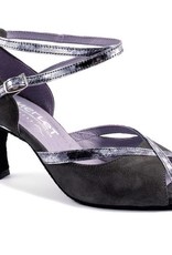 Merlet SIKITA-Ballroom Shoes 2.5''Suede Sole Velvet Leather-GREY