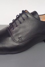 Merlet UDO-Ballroom Men Shoes 1'' Suede Sole Metis Leather-BLACK
