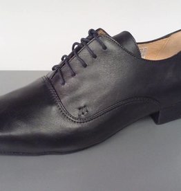 Merlet UDO-1300-001-Ballroom Men Shoes 1'' Suede Sole Metis Leather-BLACK
