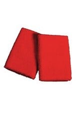 MotionWear 6394-Double Wide Wristbands-ONESIZE-RED