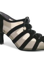 Merlet SYA-Ballroom Shoes 2.5" Suede Sole-SUEDE BLACK