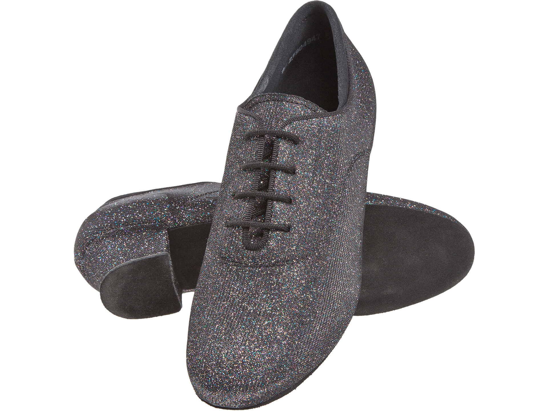 Diamant 140-034-511-A-Ballroom Shoes 1.5" Suede Sole-	MULTICOLOR GLITTER