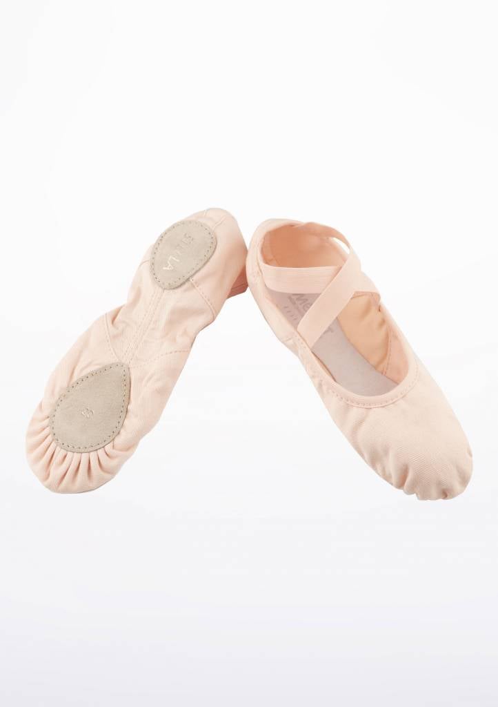 Merlet STELLA-Split Sole Stretch Canevas,with elastic edge-FLESH