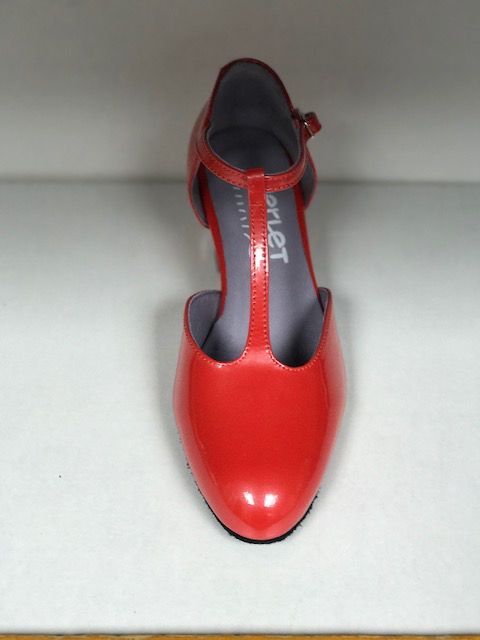 Merlet EVA-1430-330-Ballroom Shoes 1.7" Suede Sole Liquido Leather-CORAL