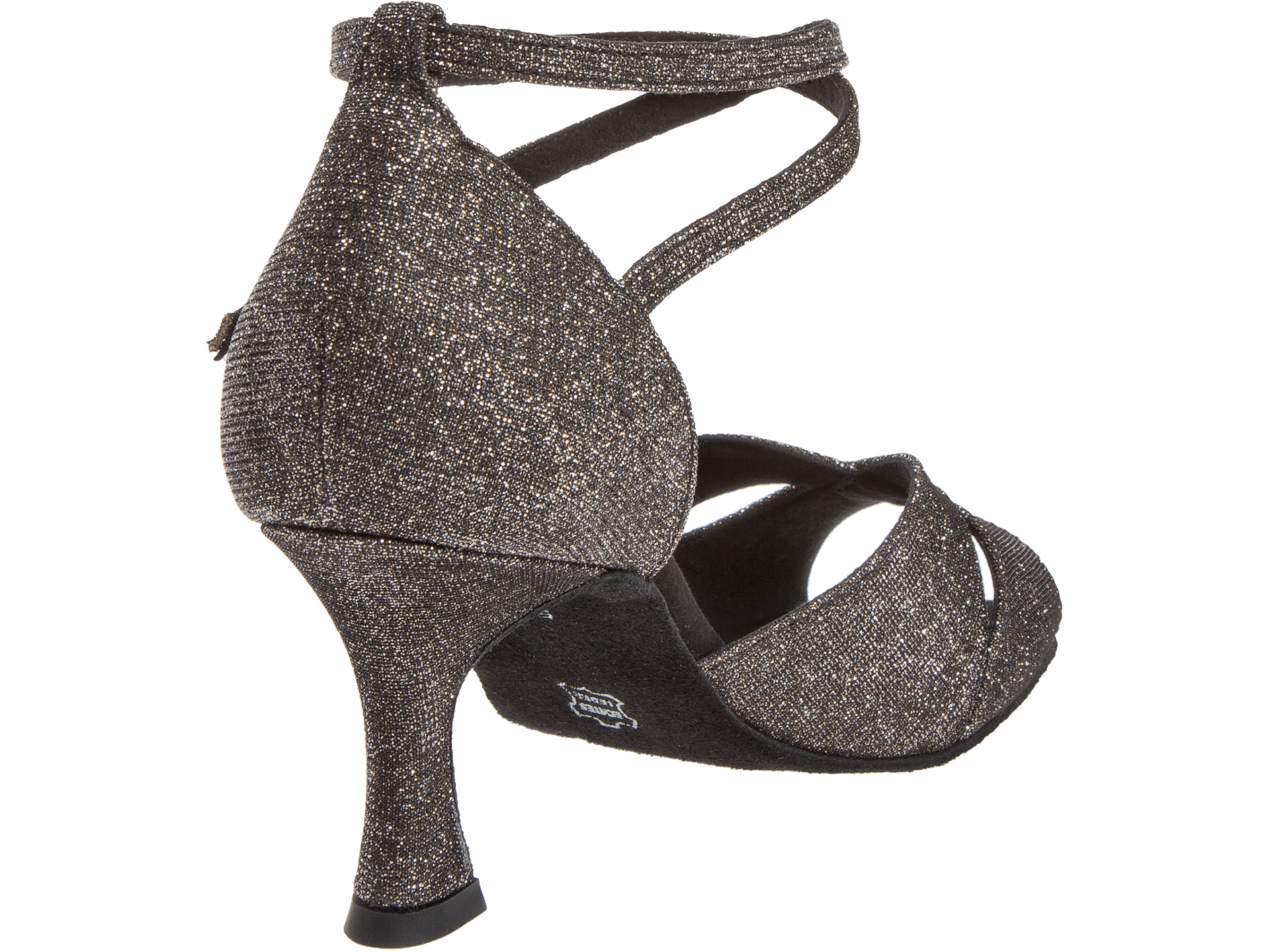 Diamant 181-087-510-Ballroom Shoes 2.5'' Suede Sole Brocade-BRONZE