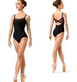 Bloch TWL4677B-Katya Leotard Enfant Encolure Dégagée Dos en Mesh-NOIR