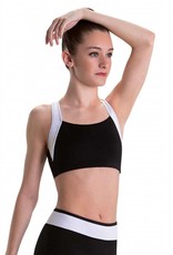 MotionWear 3390-461-T-Back Bra Top-BLK/WHT-SA