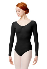 Lulli Dancewear LUB279-Gathered Front and Back Long Sleeve Leotard