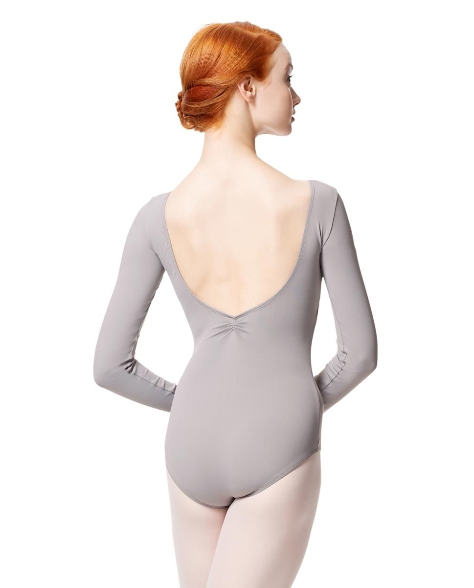 Lulli Dancewear LUB279-Gathered Front and Back Long Sleeve Leotard