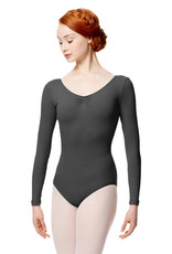 Lulli Dancewear LUB279-Gathered Front and Back Long Sleeve Leotard