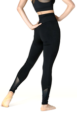 Danshuz 22402A-Adult Thalia Full Length High Waist Legging-BLACK