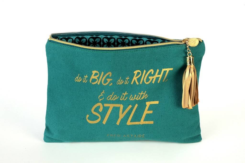 B Plus 404CC87-Canevas Cosmetic Bags-8 1/2''x 11"-FRED ASTAIRE