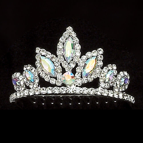 Dasha 2803-Rhinestone with Color Tiara