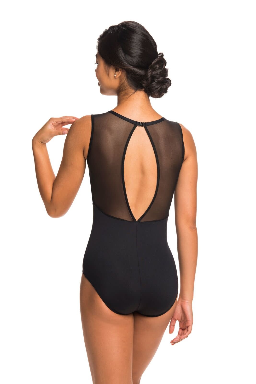 AinslieWear 1028KL-Coco Maillot avec Dentelle Kara-NOIR XL