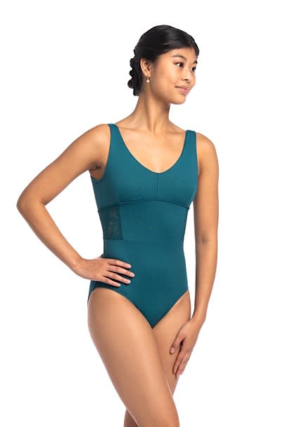 AinslieWear 1117LL-Ophelia Leotard Avec Insertions Dentelle