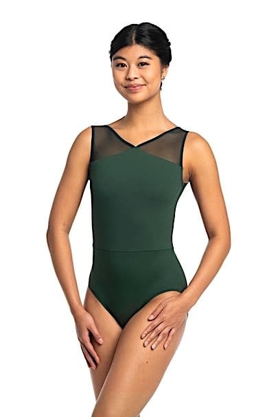 AinslieWear 1100ME-Lennon Leotard Avec Insertion de Mesh